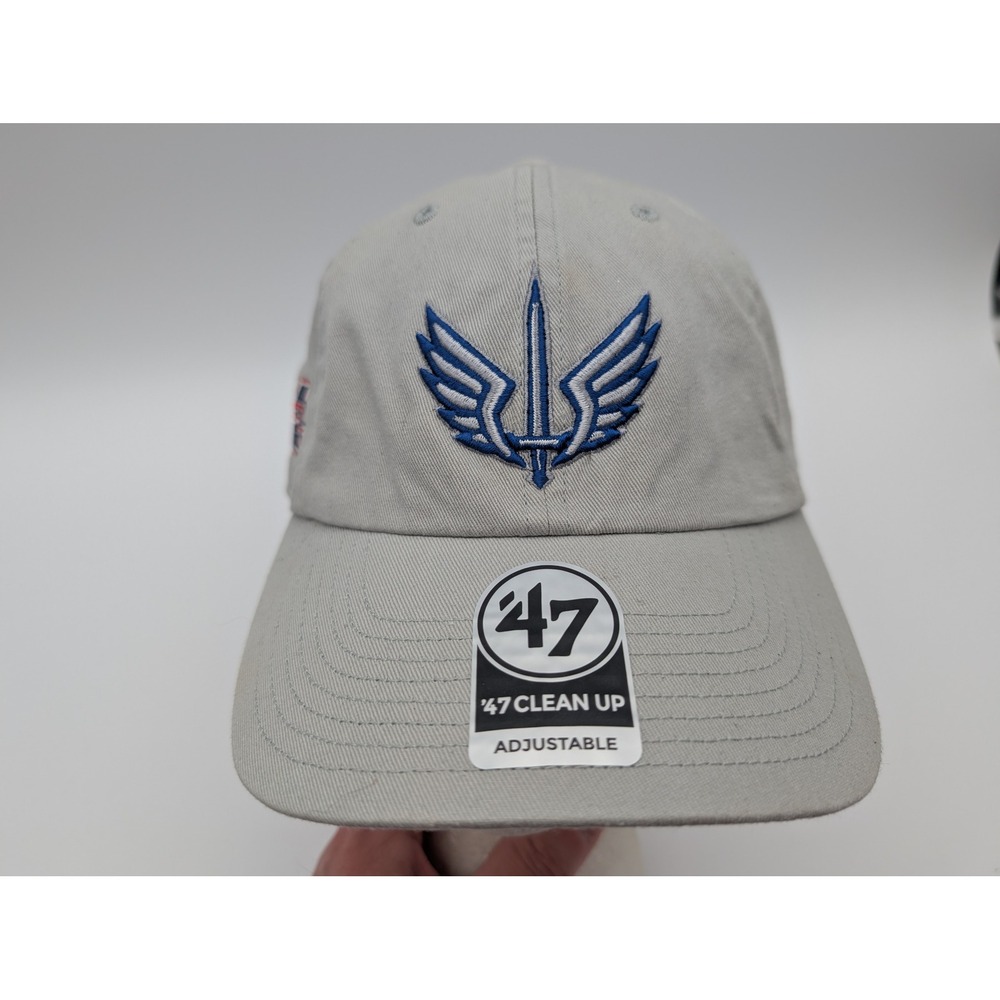 47 Brand St Louis Battlehawks XFL Clean Up Adjustable Hat Gray OSFA Cap